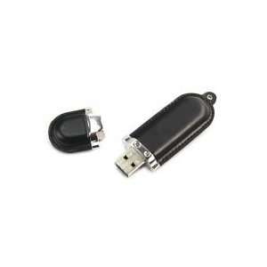  16GB Thumb Stick Leather USB Flash Drive Black 