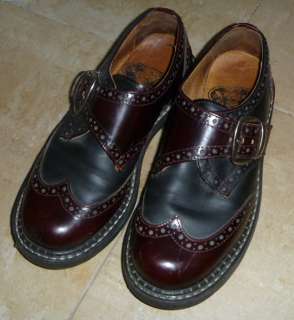   Black Wingtip Buckle Shoes 4 mens 6 womens Angel Soles oxblood  