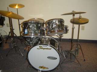 Slingerland USA 6 Piece Drum Set with Cymbals and hardware USED  