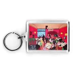 Cinema Stalia (Greek restaurant) by Herbert Hofer   Acrylic Keyring 