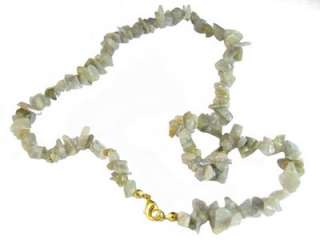 Fil de chips perles en labradorite 42cm NEUF  