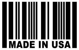 MADE IN USA Barcode Sticker USDM Vinyl Car Window Decal  