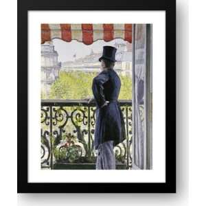  Man On A Balcony, Boulevard Haussmann 25x30 Framed Art 