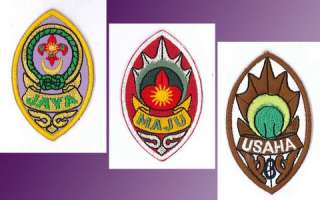   ( Gold Jaya, Silver Maju & Bronze Usaha ) Rank Award Badge SET