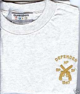USAF Police DEFENDER T Shirt,Embrodered Logo, 2XL  