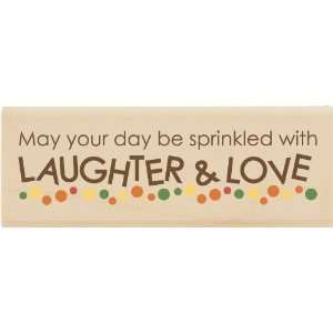  Verses Mounted Rubber Stamp, Laughter & Love Everything 