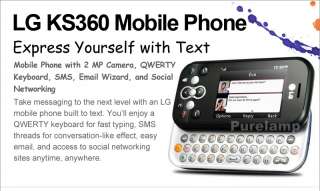 New LG KS360 Qwerty Touch Screen Mobile Phone 2MP 2G GSM Unlocked 