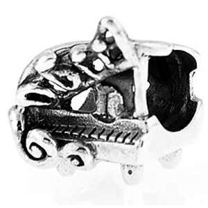  Sterling Silver Reflections Baby Grand Piano Bead Charm Jewelry