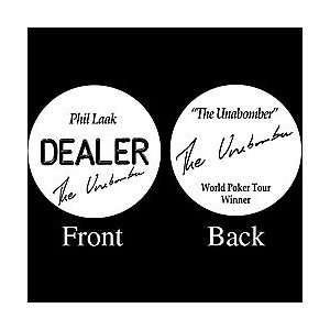    PHIL LAAK Dealer Button   THE UNABOMBER