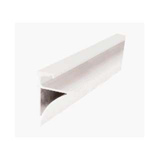   White 96 Aluminum Shelving Extrusion for 1/4 Glass