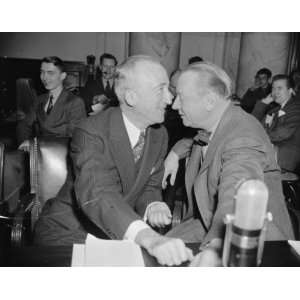  1939 photo Senatorial huddle. Washington, D.C., April 6 