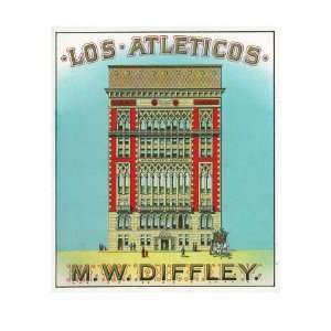  Los Atleticos Brand Cigar Outer Box Label Giclee Poster 