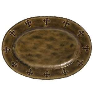  Oval Rustic Cross Platter Set