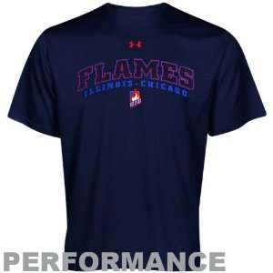  NCAA Under Armour Illinois Chicago Flames Navy Blue 