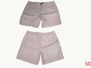 Polo Jeans Co Hampton Roll Up Shorts Sz 8 WHITE NEW {  