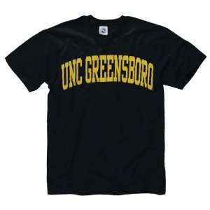  UNC Greensboro Spartans Navy Arch T Shirt Sports 