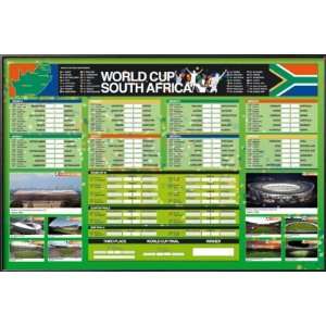  2010 World Cup Lamina Framed Poster Print, 36x24