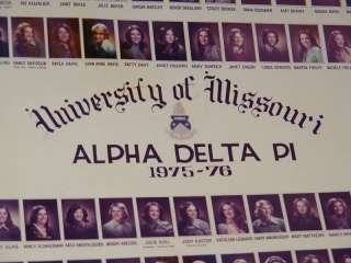 1975 1976 Alpha Delta Pi University Missouri Sorority  