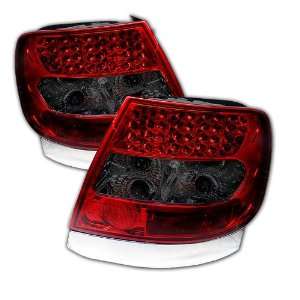    LED RS Red/Smoke Medium LED Tail Light for Audi A4 96 01   Pair