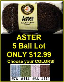 Ball Lot Universal Aster Dazzling Silky Yarn COLORS  