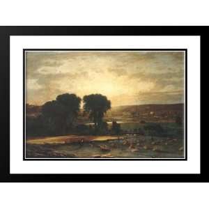  Inness, George 24x19 Framed and Double Matted Peace and 