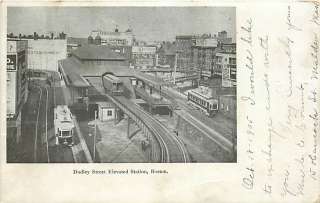 MA BOSTON DUDLEY STREET ELEVATED STATION EARLY T79345  