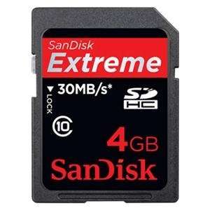 NEW 4GB Extreme SD Card (Flash Memory & Readers)