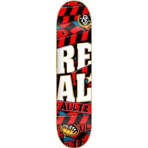  Real Aultz Warning Skateboard Deck   8.18 Sports 