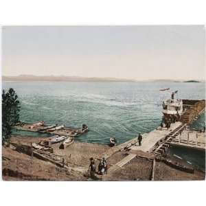  Reprint Yellowstone Lake form Hotel Landing 1898