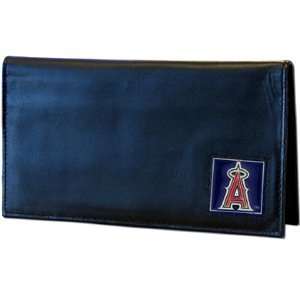 Los Angeles Angels Embossed Leather Checkbook Cover   MLB Baseball Fan 