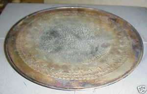 Vintage Bernard Rice Apollo Silver Footed Round Plate  
