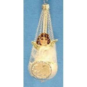  Wire Wrapped Reflector German Glass Ornament