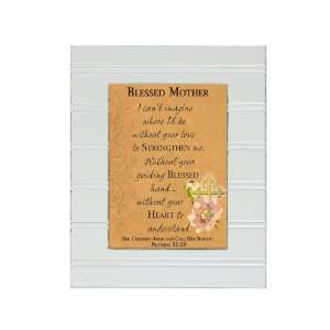  Cottage Garden Blessed Mother Photo Frame in Ivory F173W 