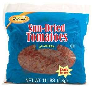 Roland Sundried Tomatoes, Quartered, 11 Pound Bag  Grocery 