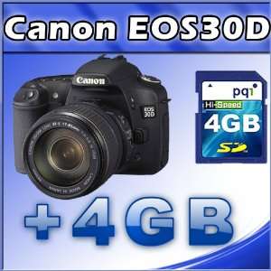  Canon EOS 30D 8.2MP Digital SLR Camera with EF S 18 55mm f 