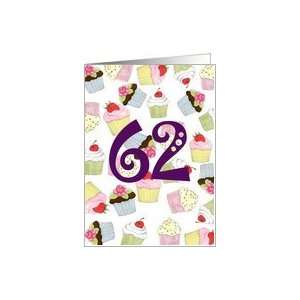  Cupcakes Galore 62nd Birthday Card Toys & Games