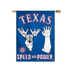  Texas Rangers Claw Vertical Flag 27x37 Banner Sports 