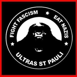 FC ST. PAULI (FIGHT FASCISM EAT NAZIS) ULTRAS T SHIRT  