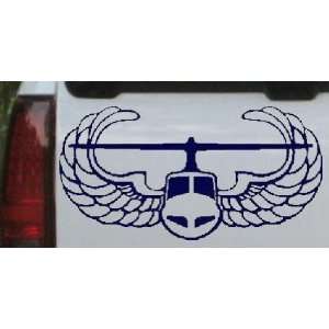 Navy 14in X 7.3in    Air Assault Military Car Window Wall Laptop Decal 