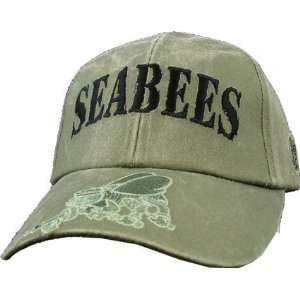  US Navy Olive Drab Green Seabees Cap 