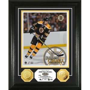    Zdeno Chara Boston Bruins Gold Coin Photo Mint 