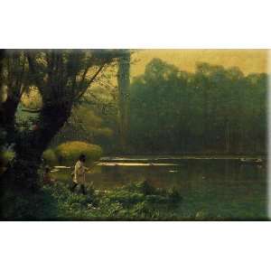   Lake 16x10 Streched Canvas Art by Gerome, Jean Leon