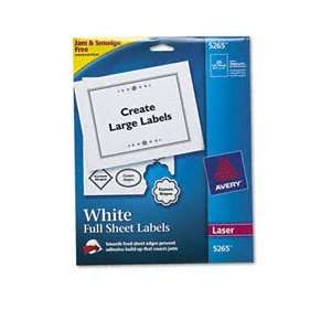  AVE5265 Avery® LABEL,LASER,8.5X11,WHT