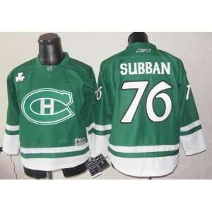   Subban Jersey Montreal Canadiens #76 Green Jersey Hockey Jersey