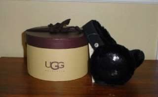 NEW UGG Australia 100% Authentic Sequin Sparkles Earmuffs Black In Box 