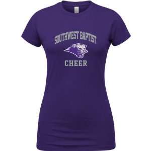  Southwest Baptist Bearcats Purple Womens Cheer Arch T 
