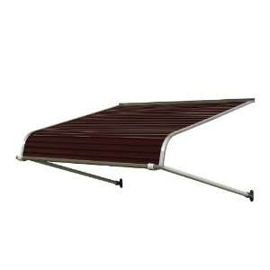 NuImage Awnings 7 Wide x 4 Projection Burgundy Door Awning 
