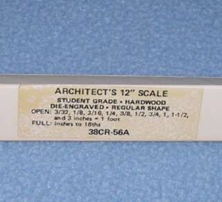 Teledyne Post #7301DH Architects Drafting Rule Scale  