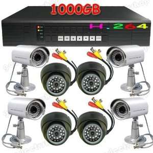   8ch h.264 1bt net dvr audio cctv cameras home security