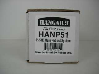 Hangar 9 Robart Retracts for P 51D Sport 40 ARF HANP51  